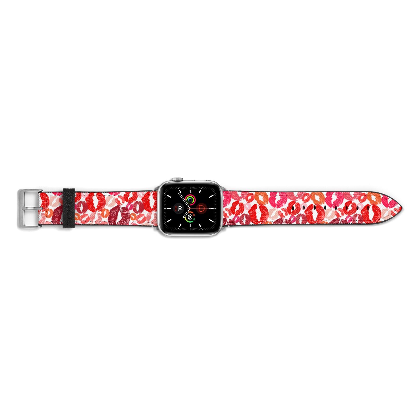 Kiss Print Apple Watch Strap Landscape Image Silver Hardware