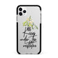 Kisses Under The Mistletoe Apple iPhone 11 Pro Max in Silver with Black Impact Case