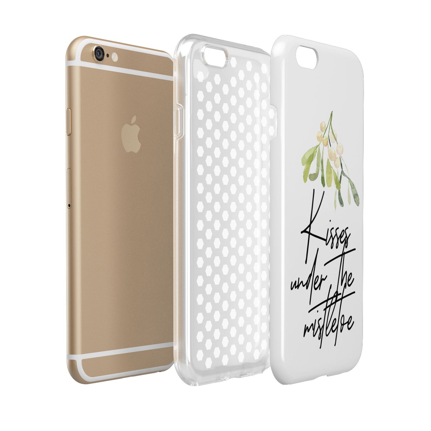 Kisses Under The Mistletoe Apple iPhone 6 3D Tough Case Expanded view