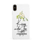 Kisses Under The Mistletoe Apple iPhone Xs Max 3D Snap Case