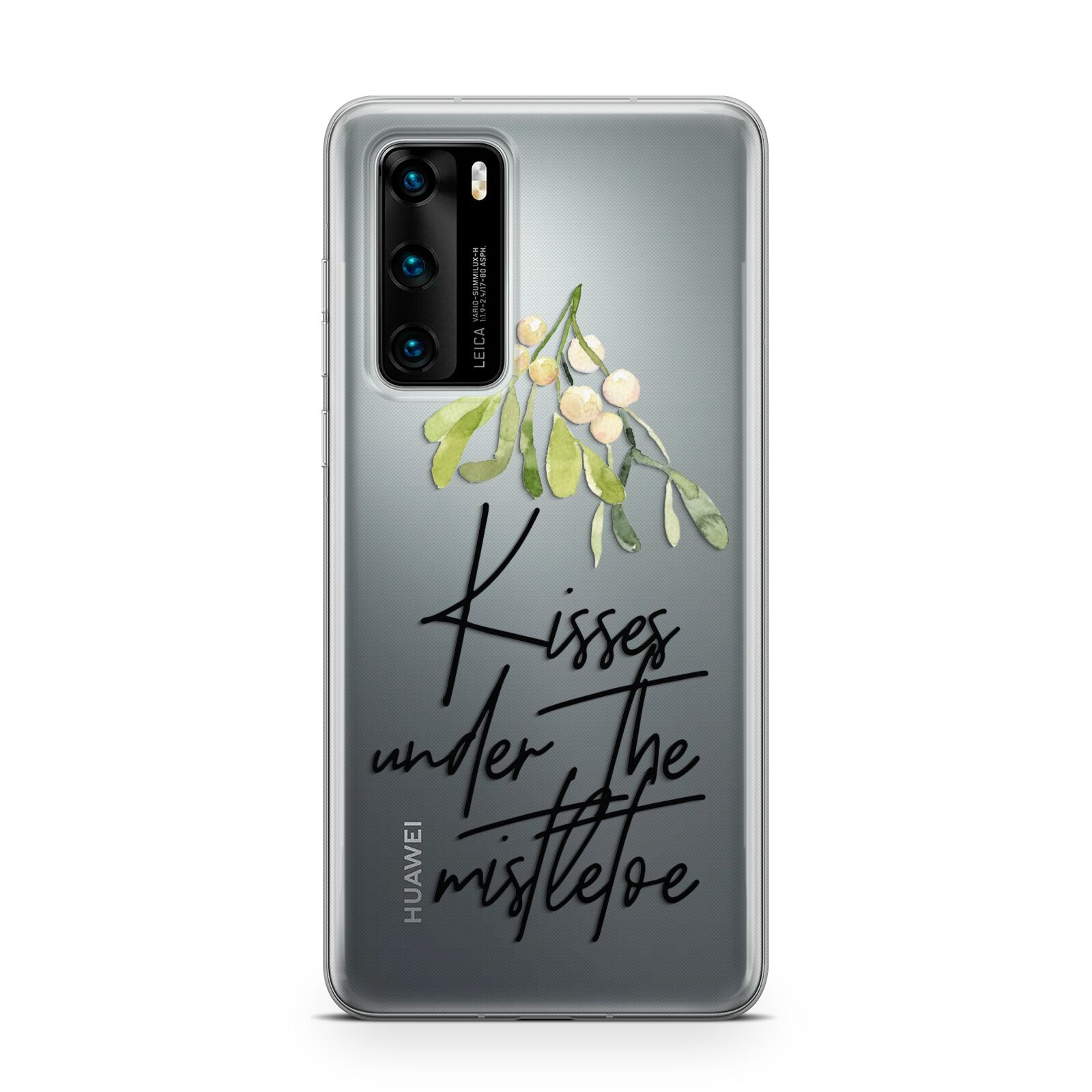 Kisses Under The Mistletoe Huawei P40 Phone Case