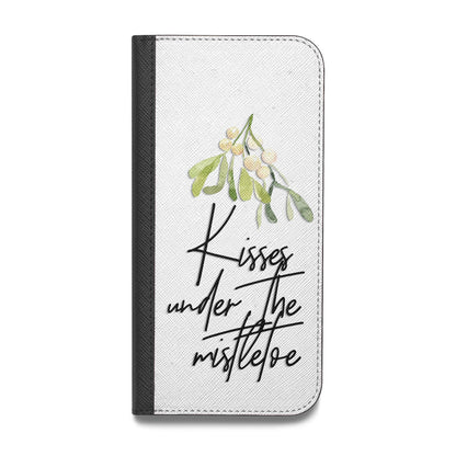 Kisses Under The Mistletoe Vegan Leather Flip Samsung Case