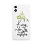 Kisses Under The Mistletoe iPhone 11 3D Tough Case