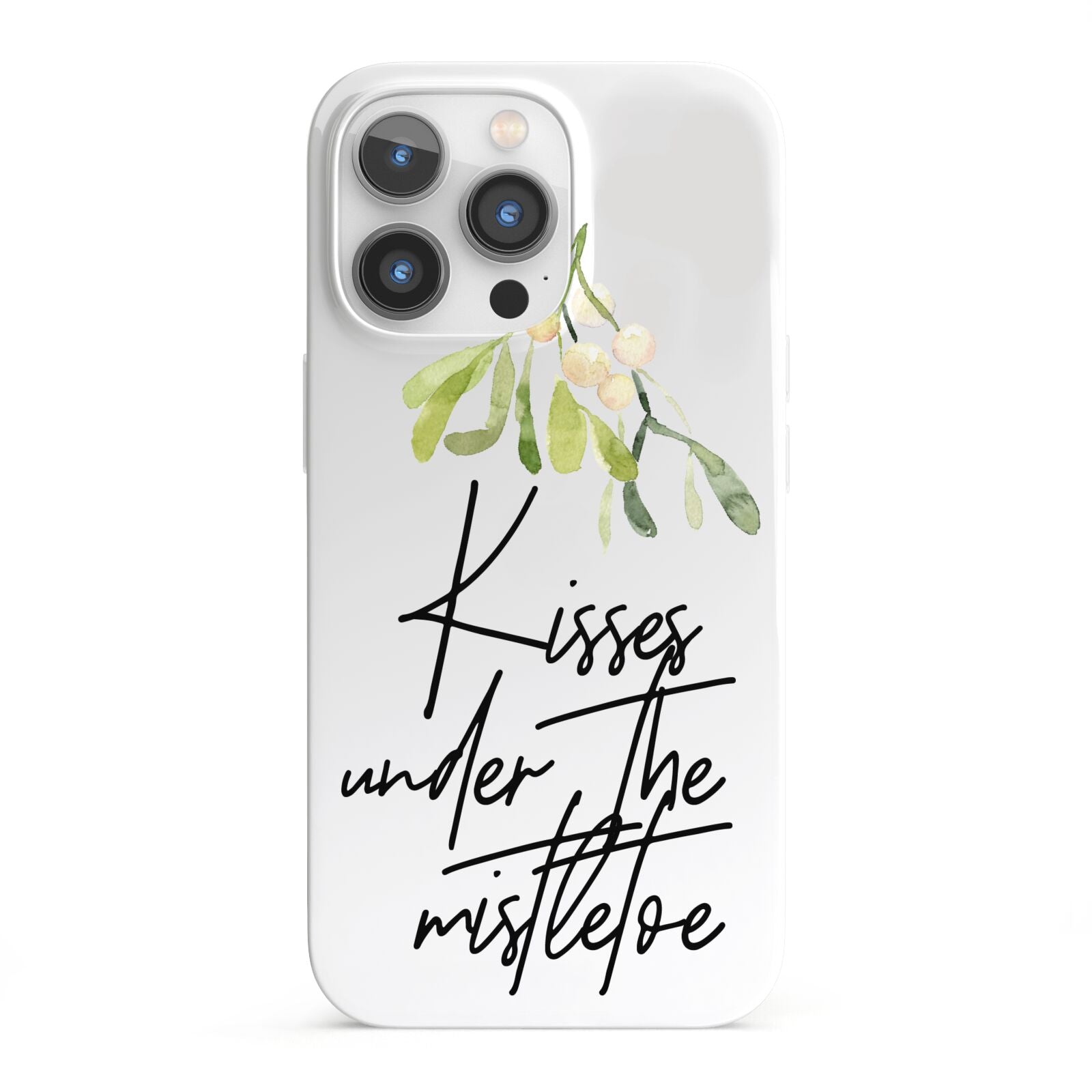 Kisses Under The Mistletoe iPhone 13 Pro Full Wrap 3D Snap Case