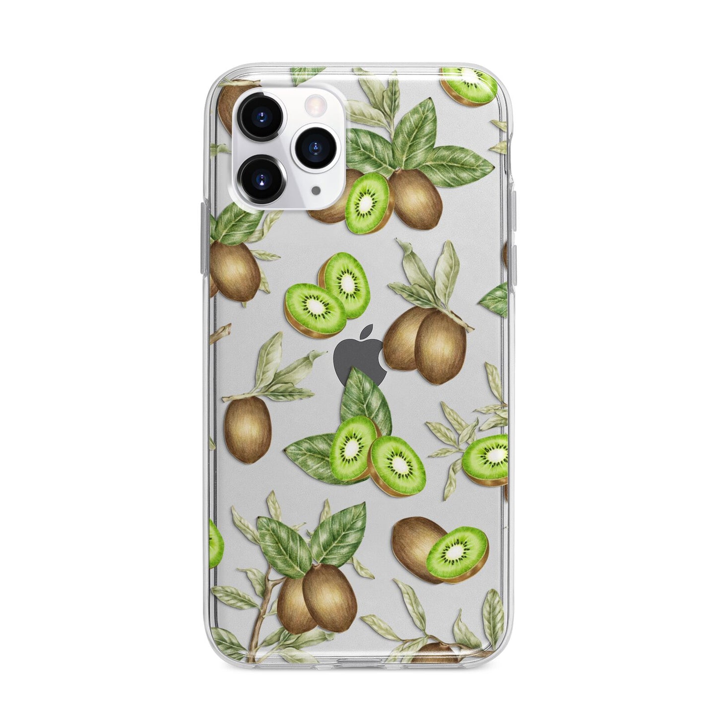 Kiwi Fruit Apple iPhone 11 Pro Max in Silver with Bumper Case