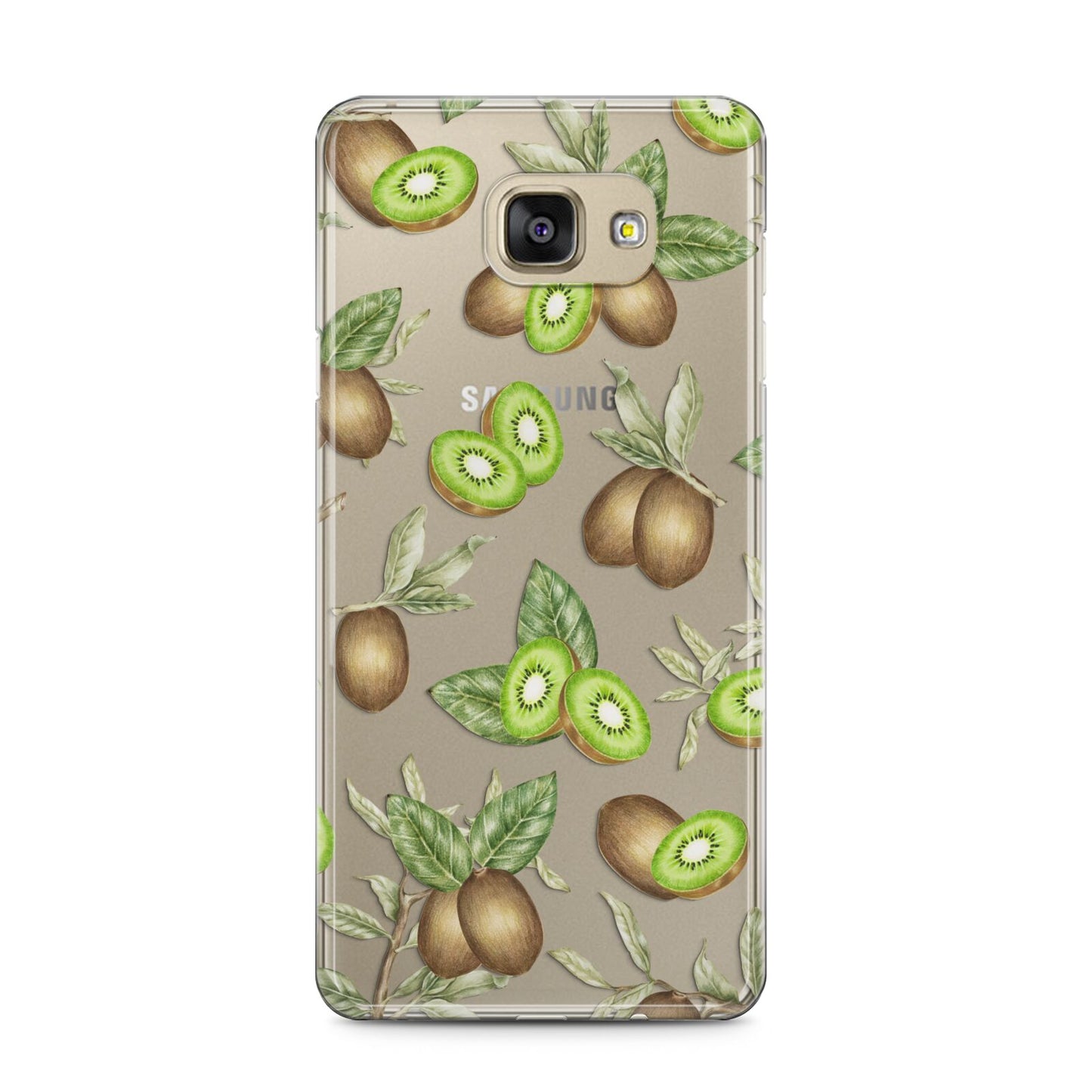 Kiwi Fruit Samsung Galaxy A5 2016 Case on gold phone