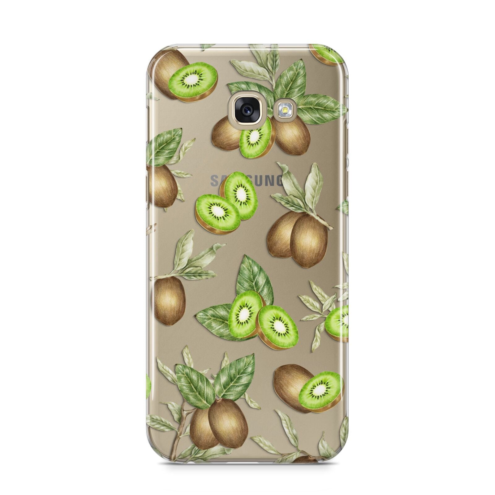 Kiwi Fruit Samsung Galaxy A5 2017 Case on gold phone