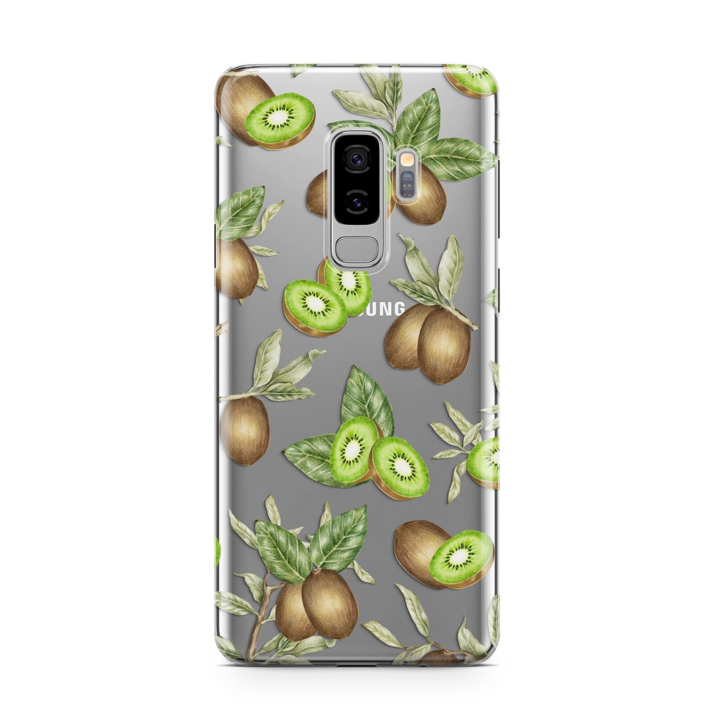 Kiwi Fruit Samsung Galaxy S9 Plus Case on Silver phone