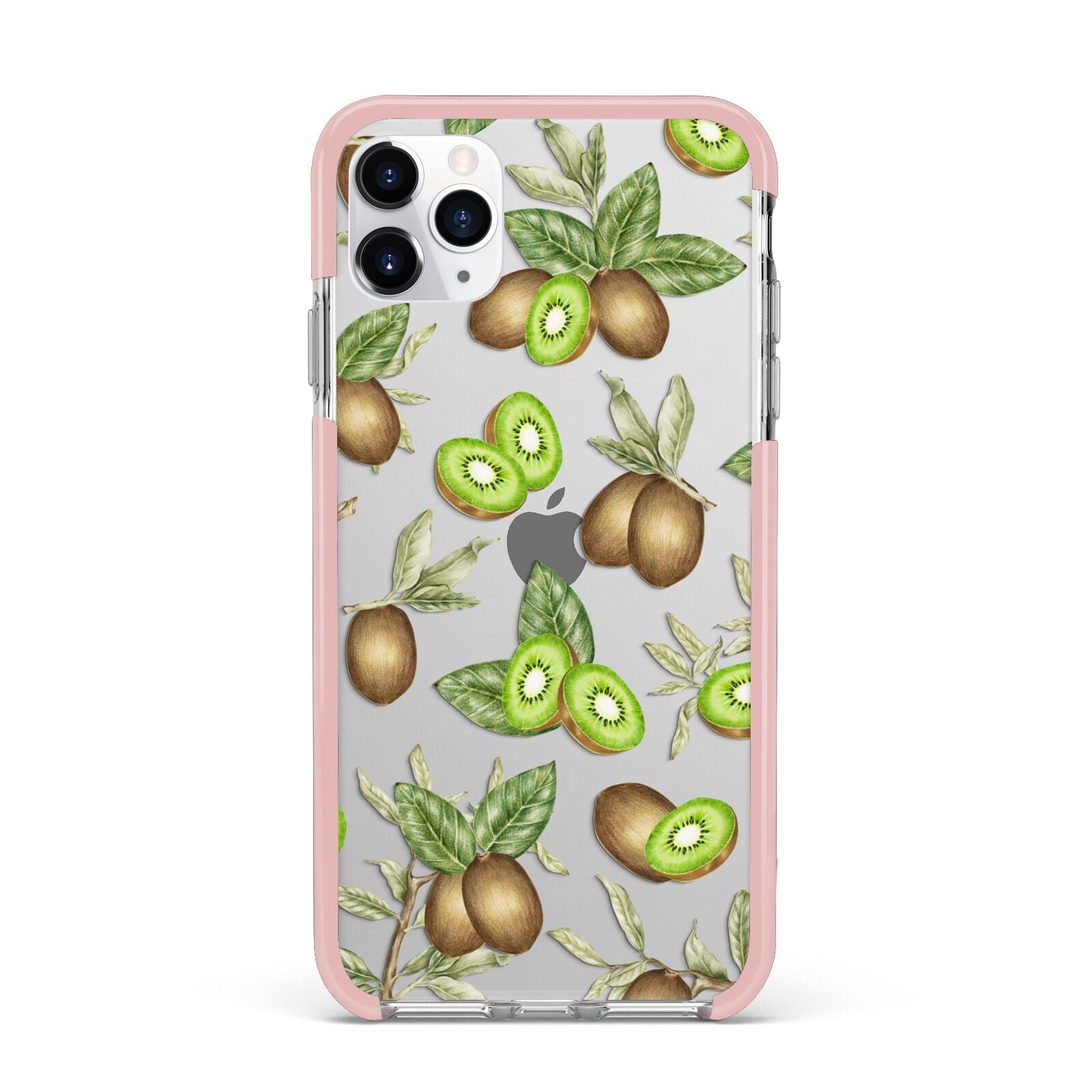 Kiwi Fruit iPhone 11 Pro Max Impact Pink Edge Case