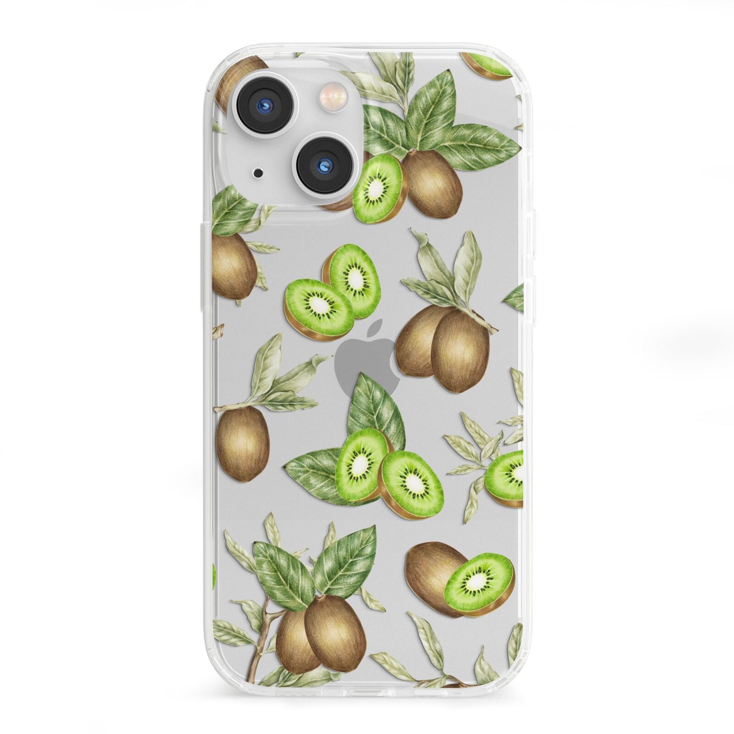 Kiwi Fruit iPhone 13 Mini Clear Bumper Case