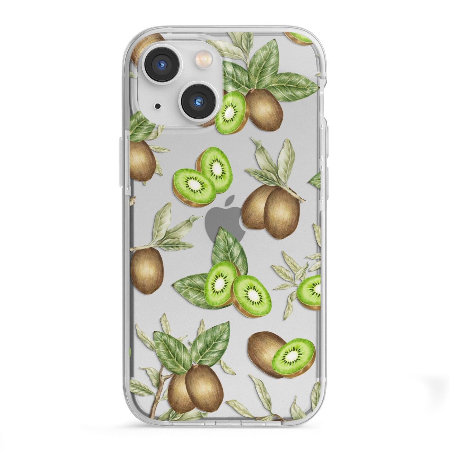 Kiwi Fruit iPhone 13 Mini TPU Impact Case with White Edges