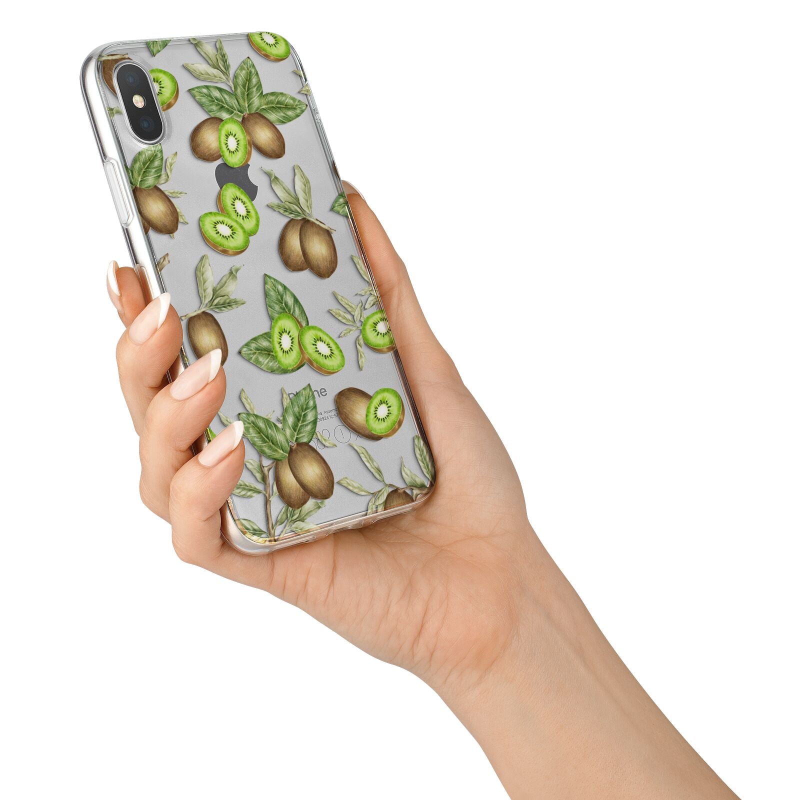 Kiwi Fruit iPhone X Bumper Case on Silver iPhone Alternative Image 2