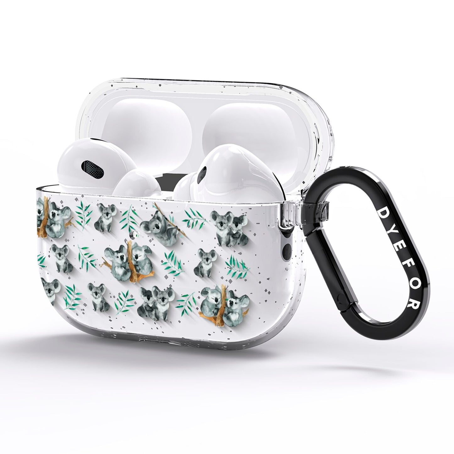 Koala Bear AirPods Pro Glitter Case Side Image