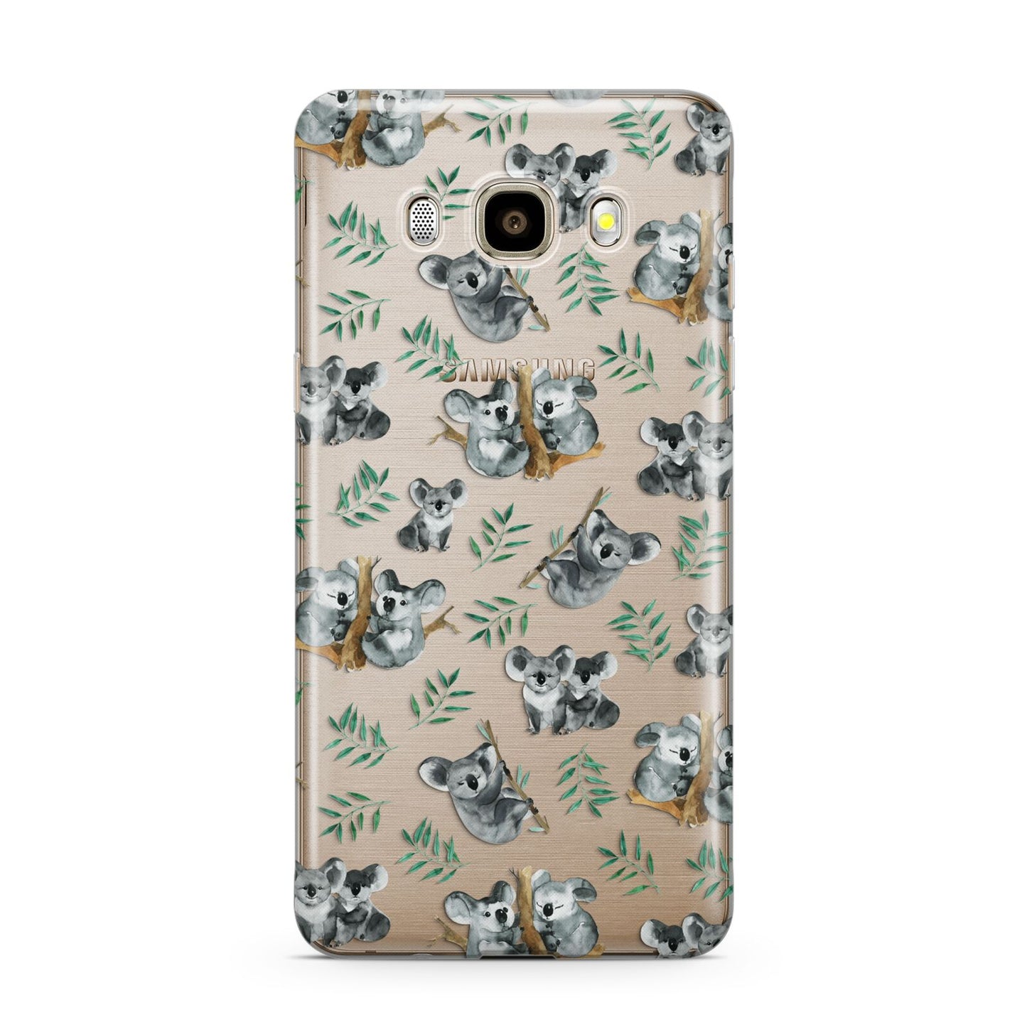 Koala Bear Samsung Galaxy J7 2016 Case on gold phone