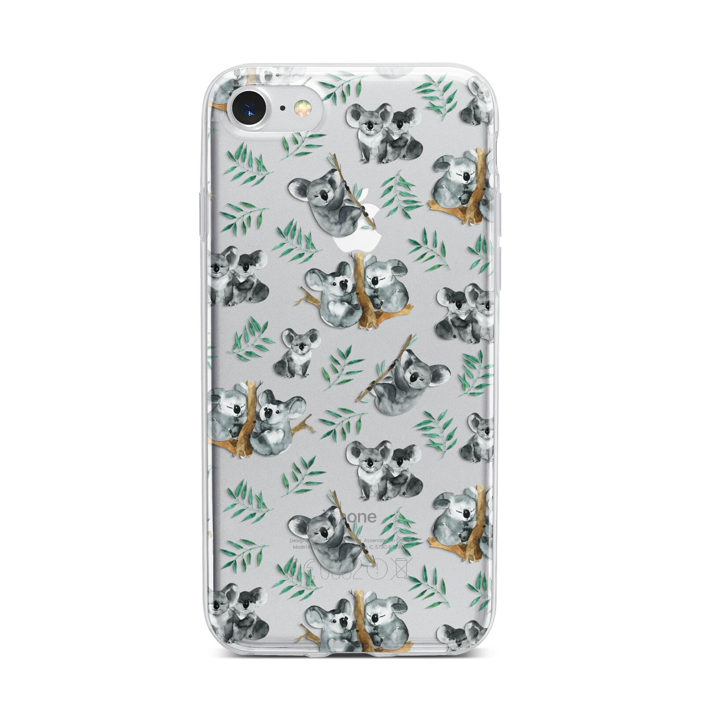 Koala Bear iPhone 7 Bumper Case on Silver iPhone