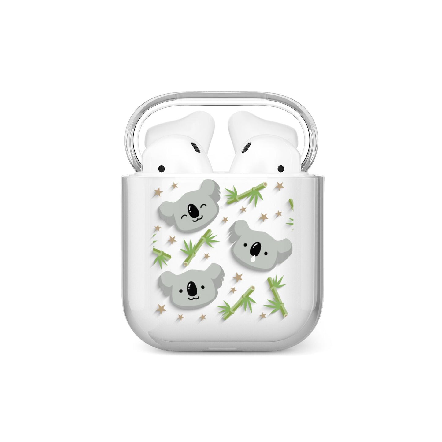 Koala Faces with Transparent Background AirPods Case