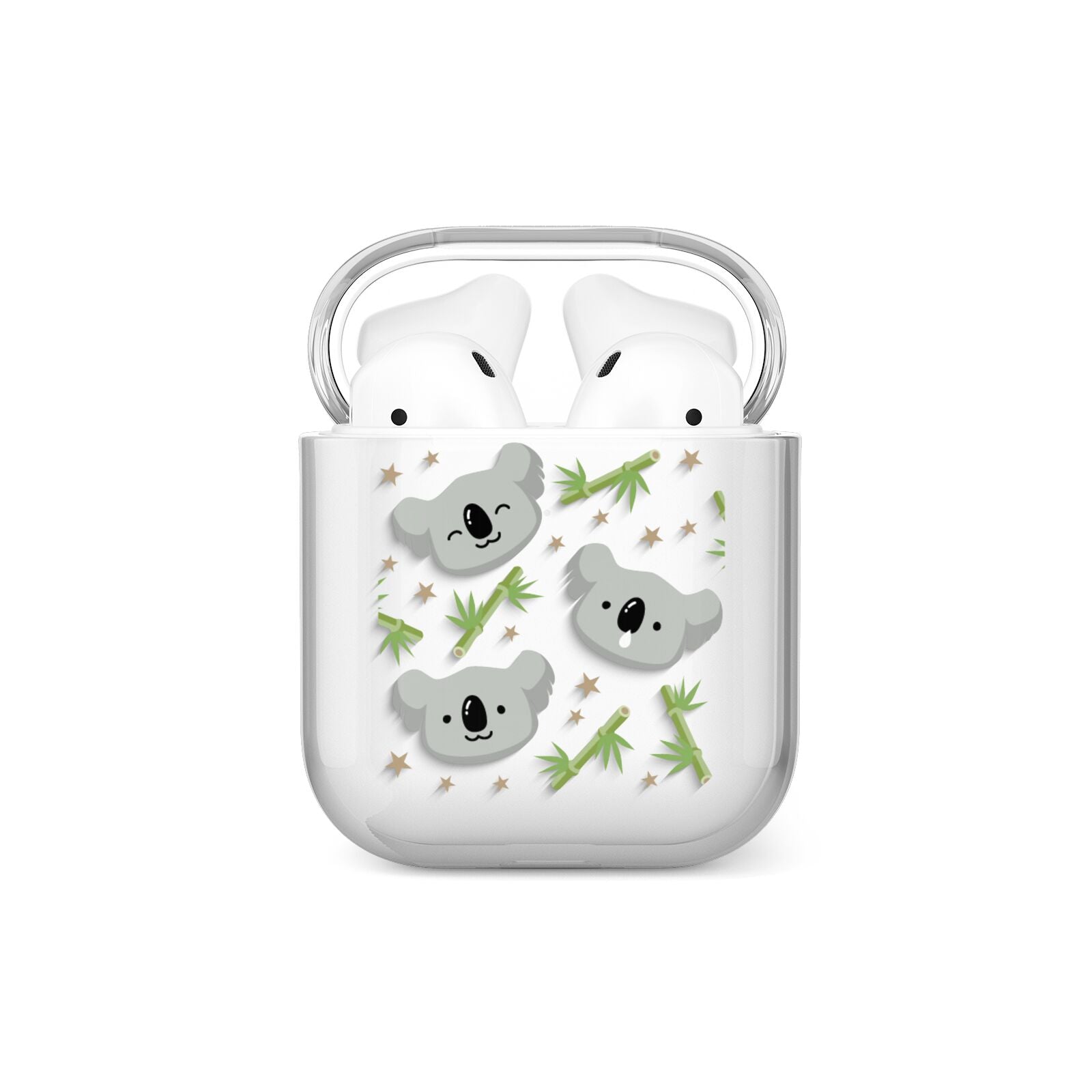 Koala Faces with Transparent Background AirPods Case