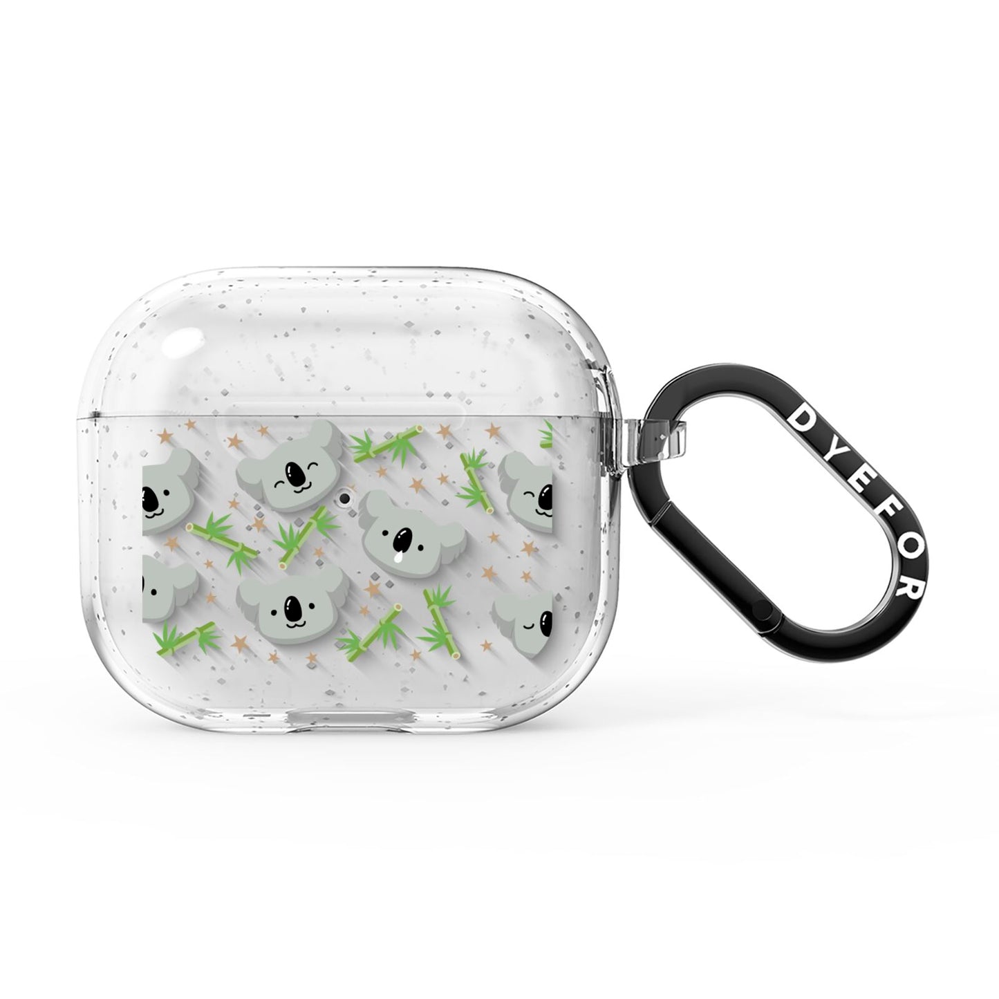 Koala Faces with Transparent Background AirPods Glitter Case 3rd Gen