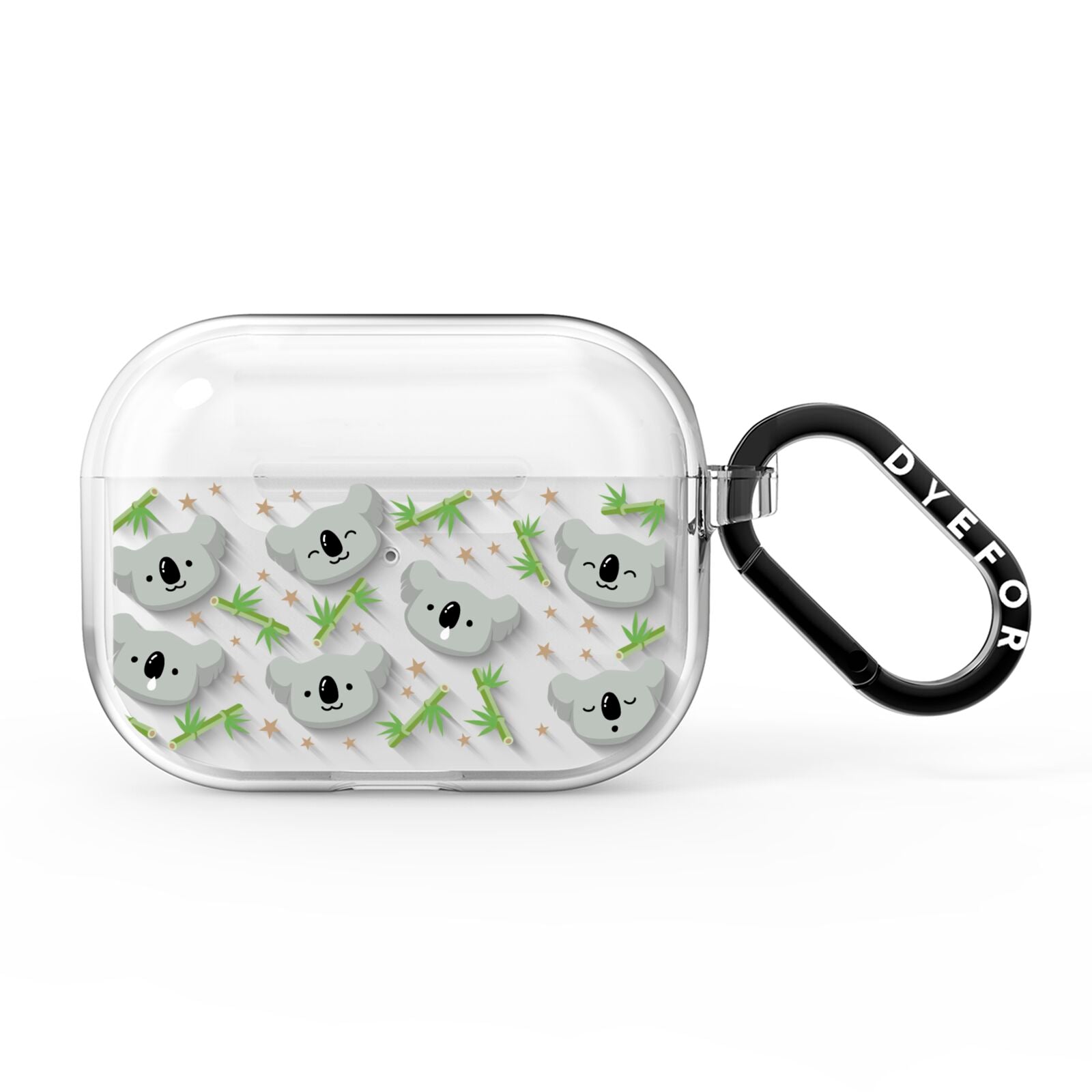 Koala Faces with Transparent Background AirPods Pro Clear Case