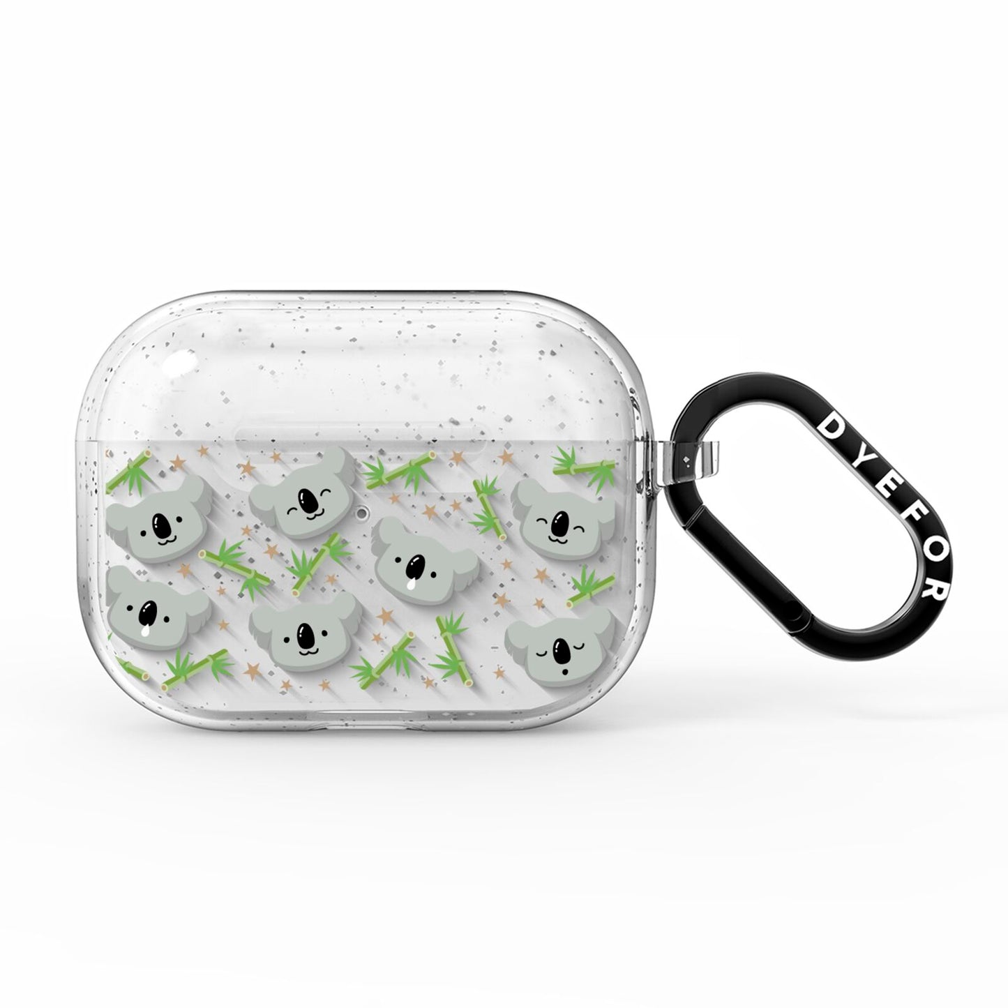 Koala Faces with Transparent Background AirPods Pro Glitter Case