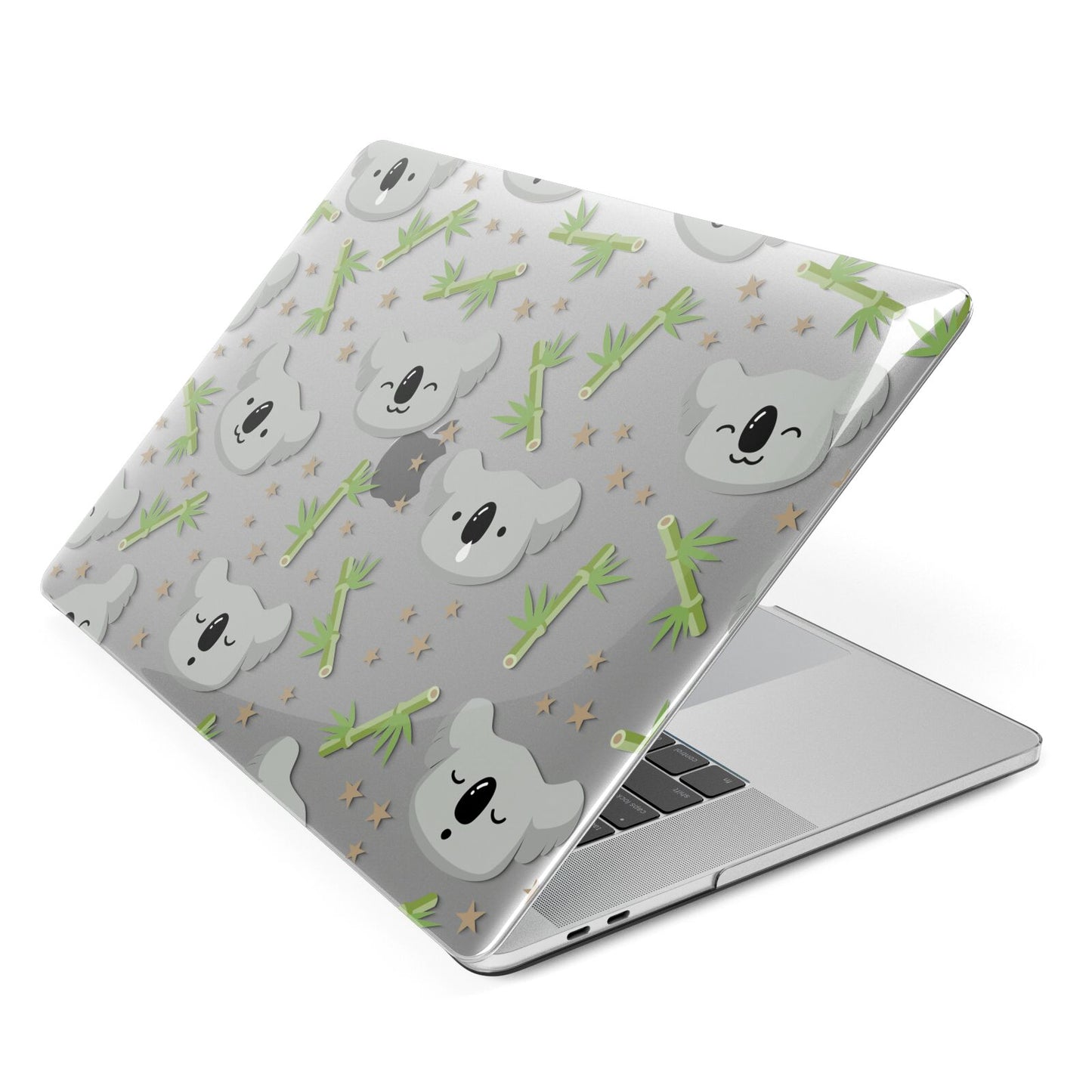 Koala Faces with Transparent Background Apple MacBook Case Side View