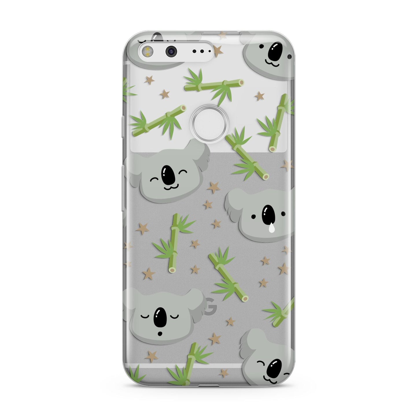 Koala Faces with Transparent Background Google Pixel Case