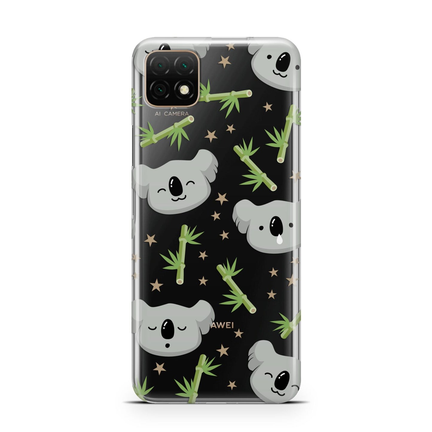 Koala Faces with Transparent Background Huawei Enjoy 20 Phone Case