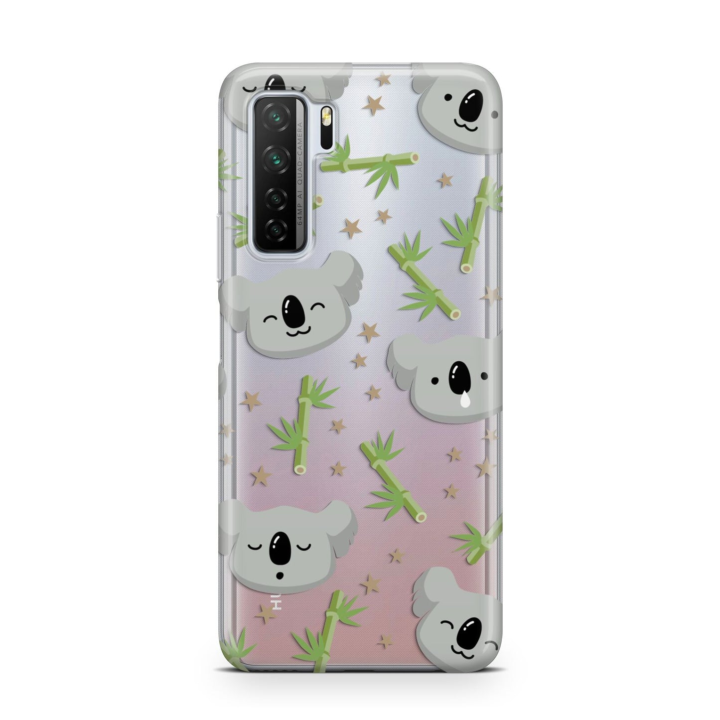 Koala Faces with Transparent Background Huawei P40 Lite 5G Phone Case