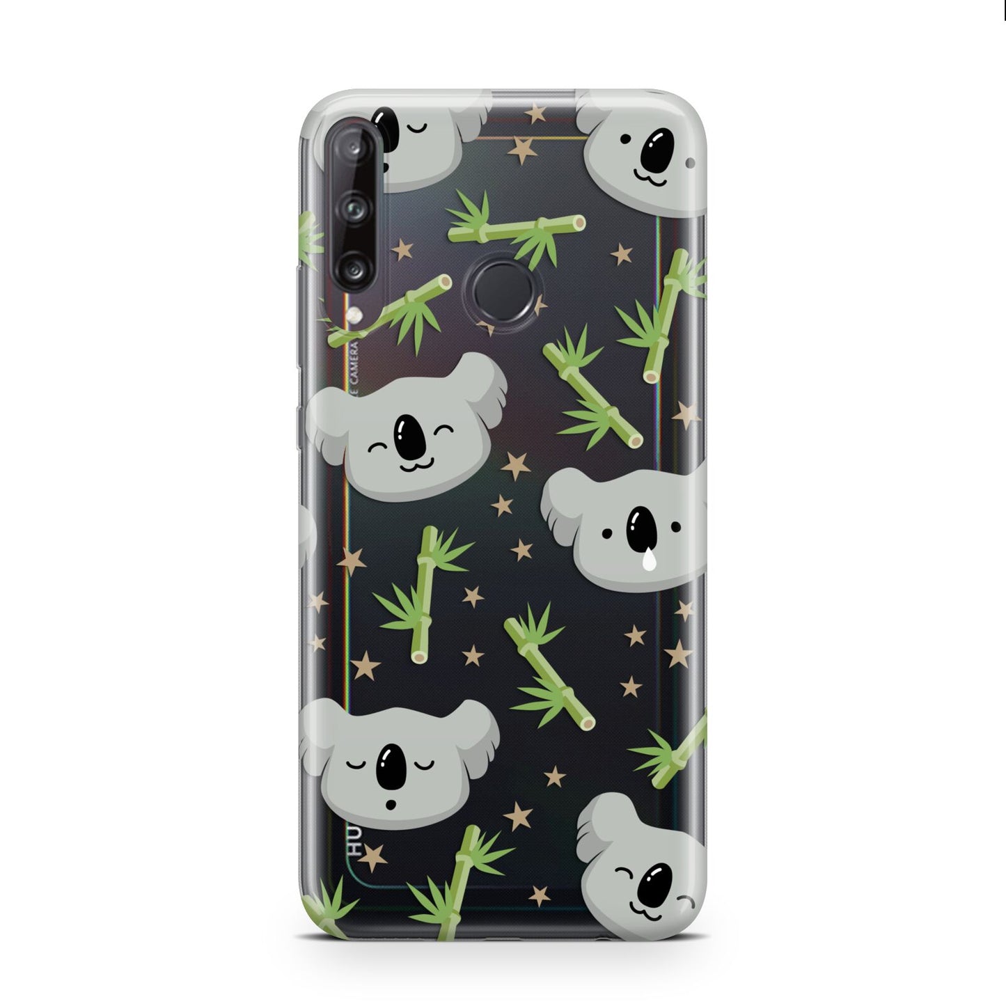 Koala Faces with Transparent Background Huawei P40 Lite E Phone Case