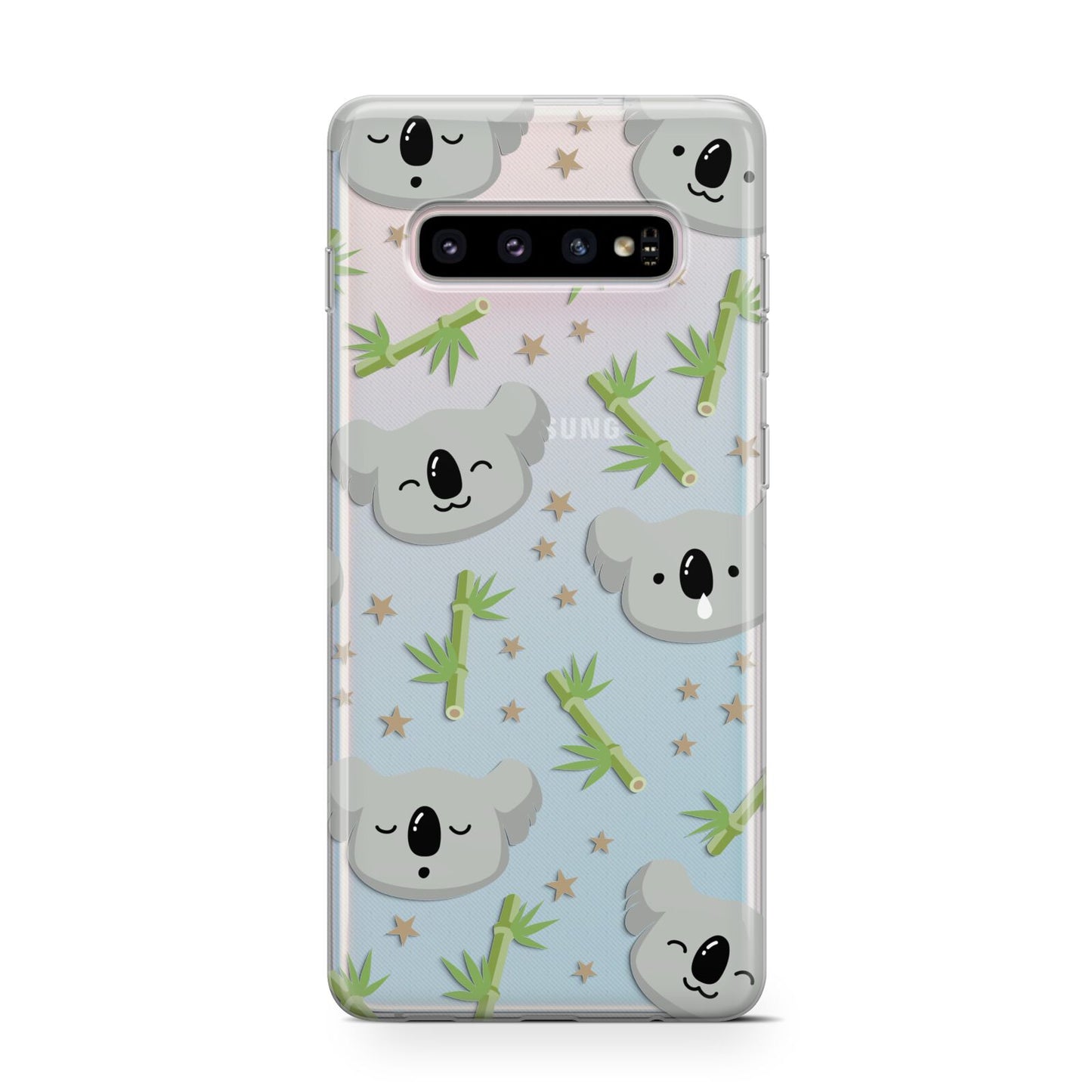 Koala Faces with Transparent Background Protective Samsung Galaxy Case