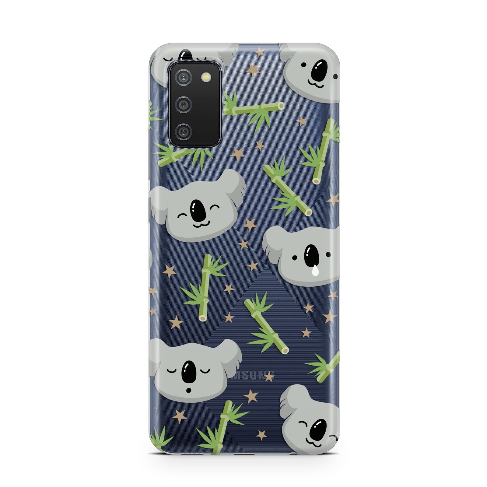 Koala Faces with Transparent Background Samsung A02s Case