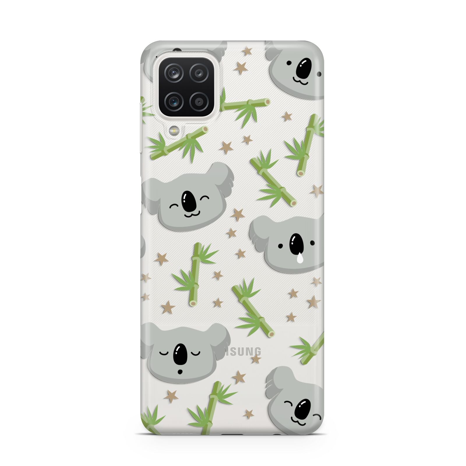 Koala Faces with Transparent Background Samsung A12 Case