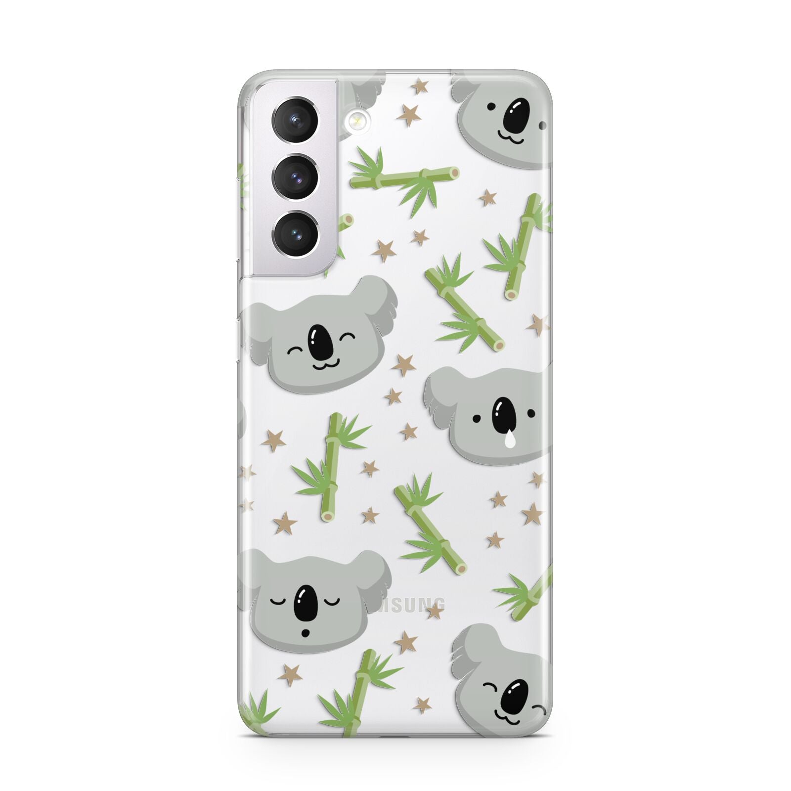 Koala Faces with Transparent Background Samsung S21 Case