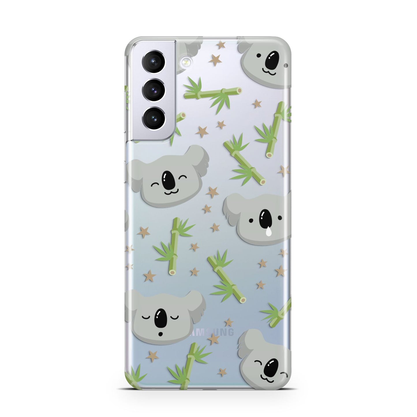 Koala Faces with Transparent Background Samsung S21 Plus Case