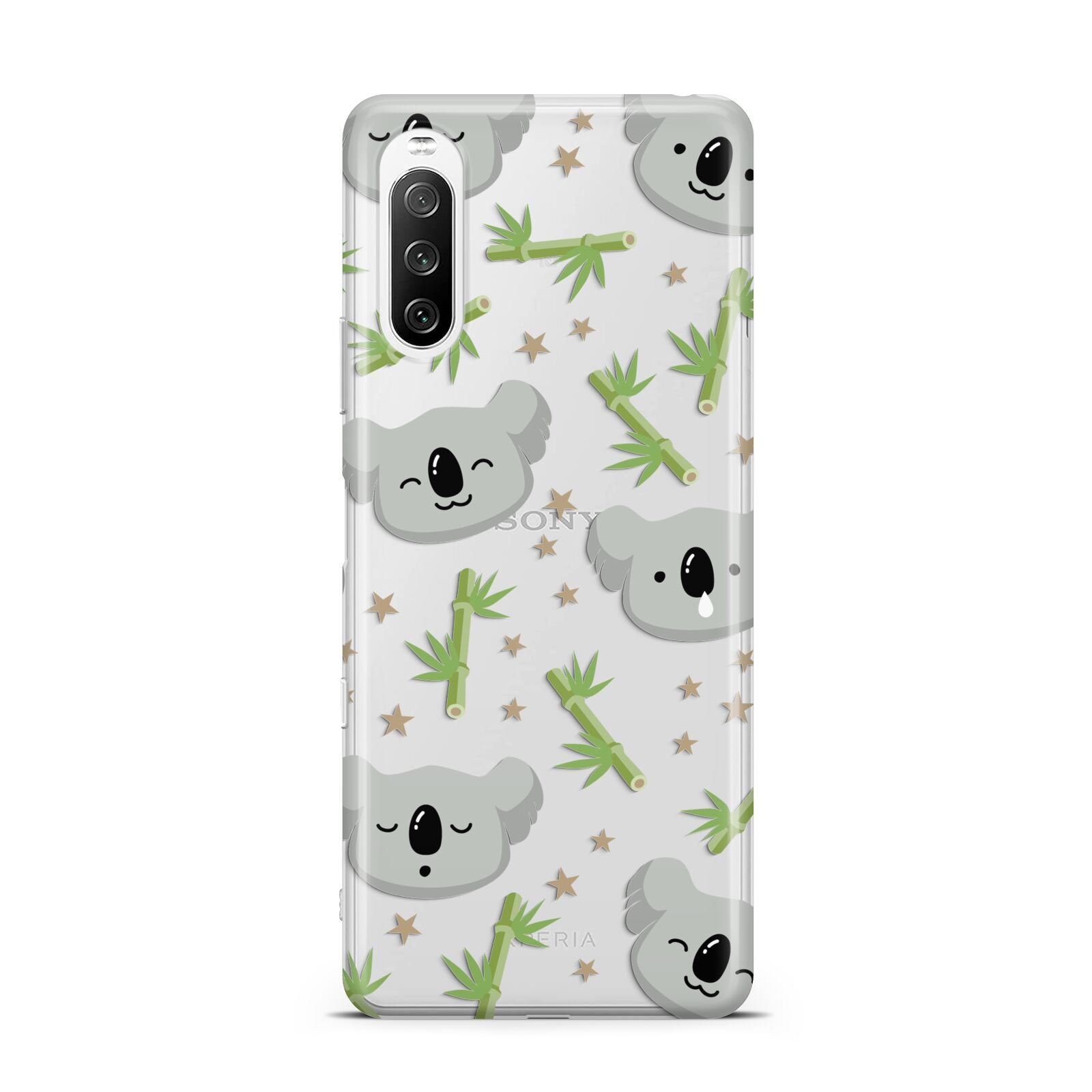 Koala Faces with Transparent Background Sony Xperia 10 III Case