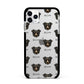 Kokoni Icon with Name Apple iPhone 11 Pro Max in Silver with Black Impact Case