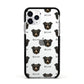 Kokoni Icon with Name Apple iPhone 11 Pro in Silver with Black Impact Case