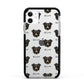 Kokoni Icon with Name Apple iPhone 11 in White with Black Impact Case