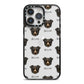 Kokoni Icon with Name iPhone 14 Pro Max Black Impact Case on Silver phone