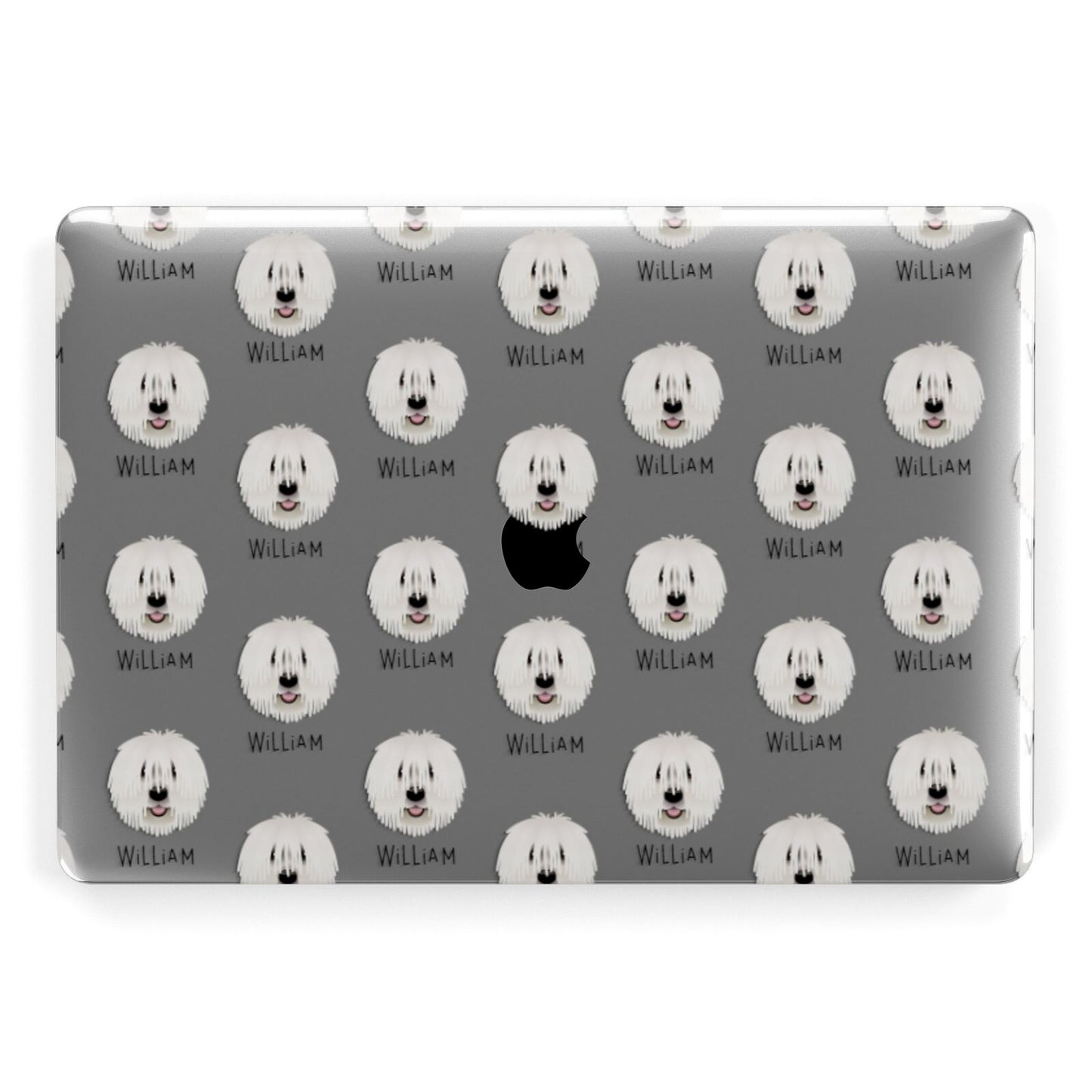 Komondor Icon with Name Apple MacBook Case