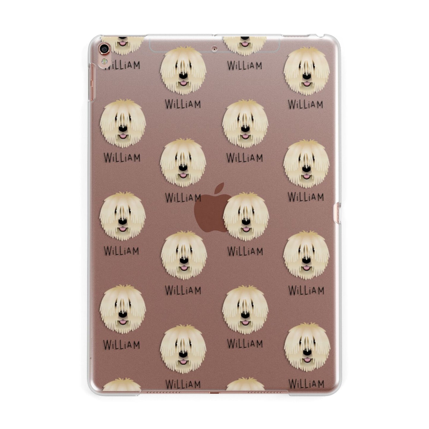 Komondor Icon with Name Apple iPad Rose Gold Case