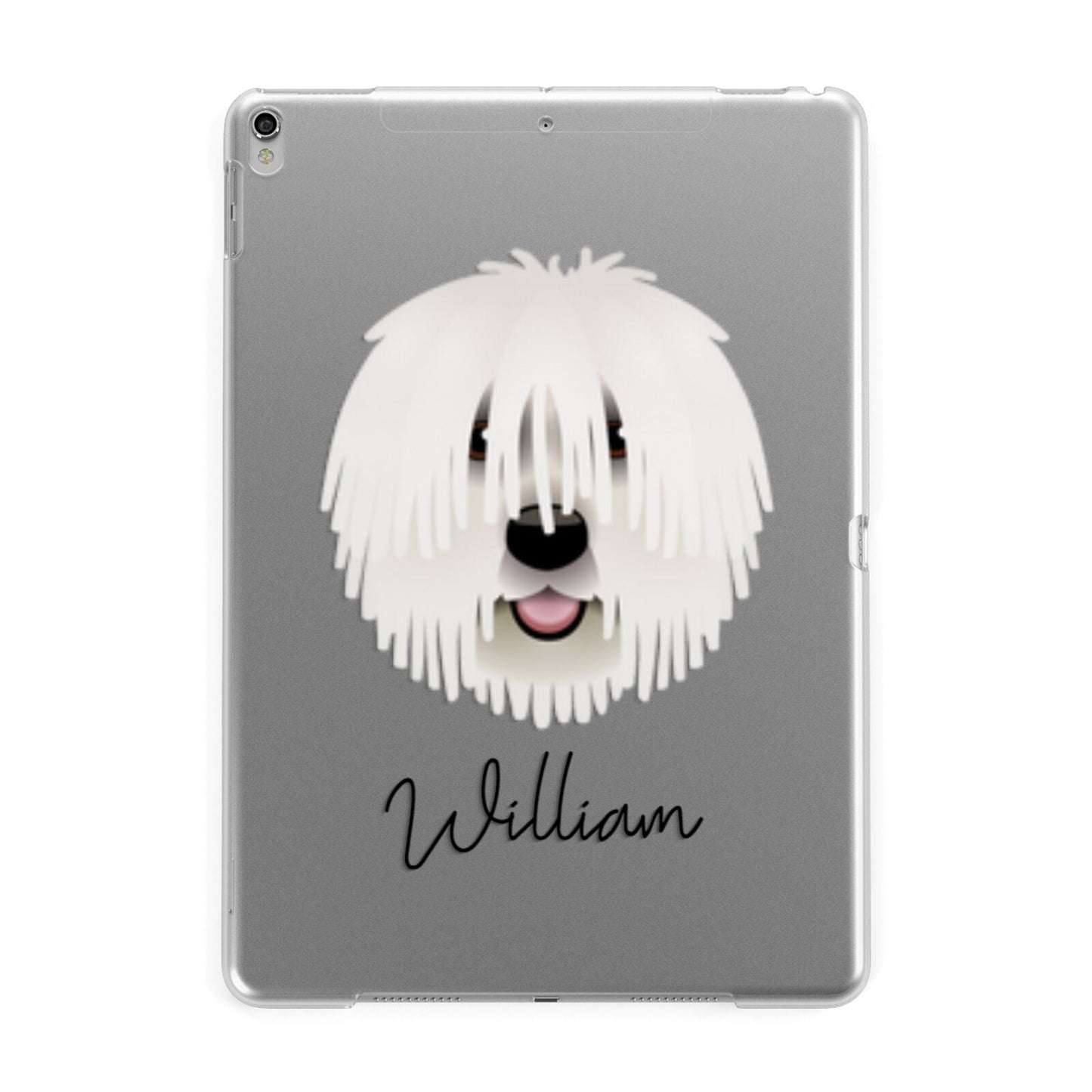 Komondor Personalised Apple iPad Silver Case