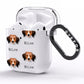 Kooikerhondje Icon with Name AirPods Clear Case Side Image
