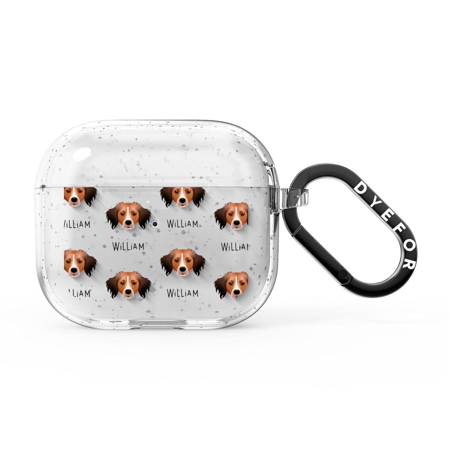 Kooikerhondje Icon with Name AirPods Glitter Case 3rd Gen