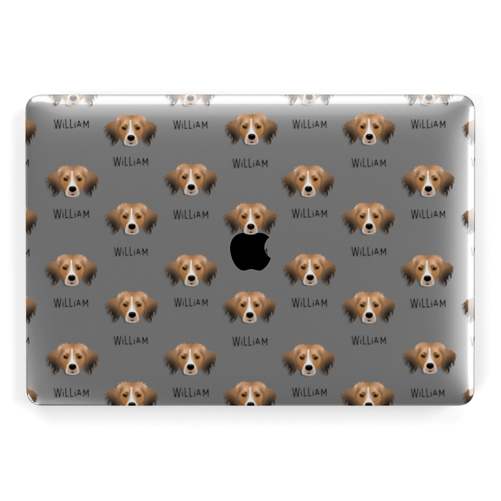 Kooikerhondje Icon with Name Apple MacBook Case