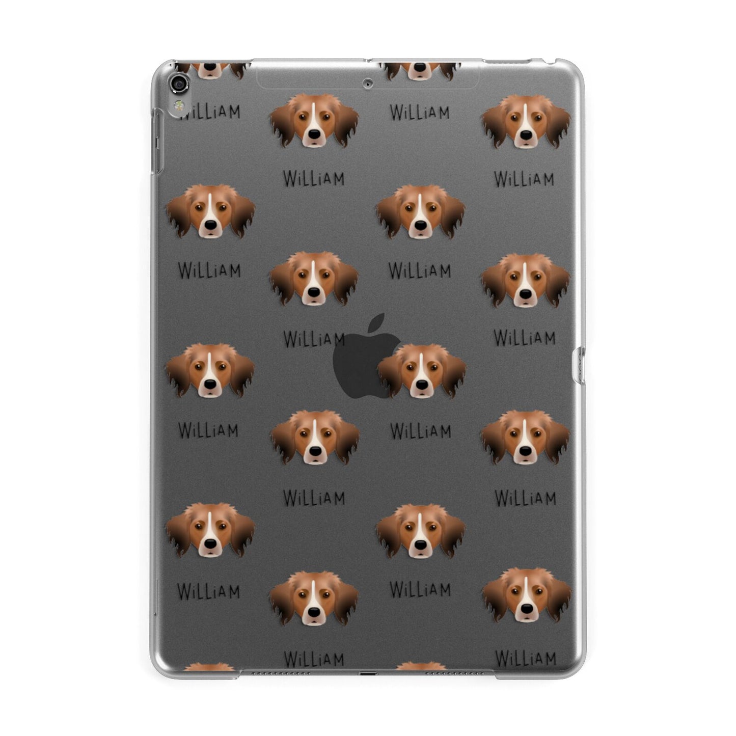 Kooikerhondje Icon with Name Apple iPad Grey Case