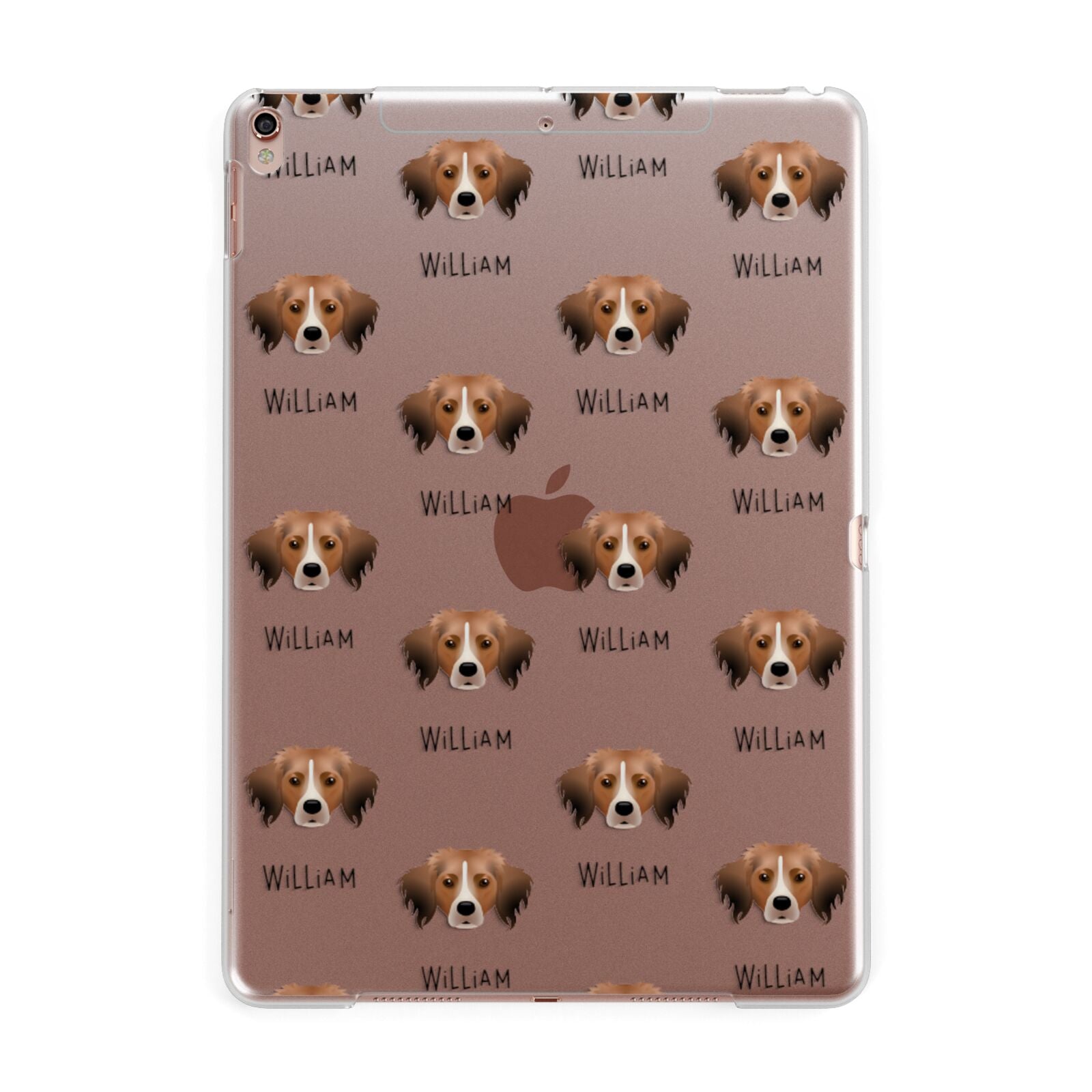 Kooikerhondje Icon with Name Apple iPad Rose Gold Case