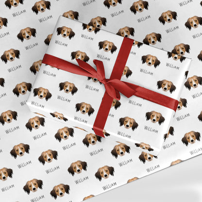 Kooikerhondje Icon with Name Custom Wrapping Paper