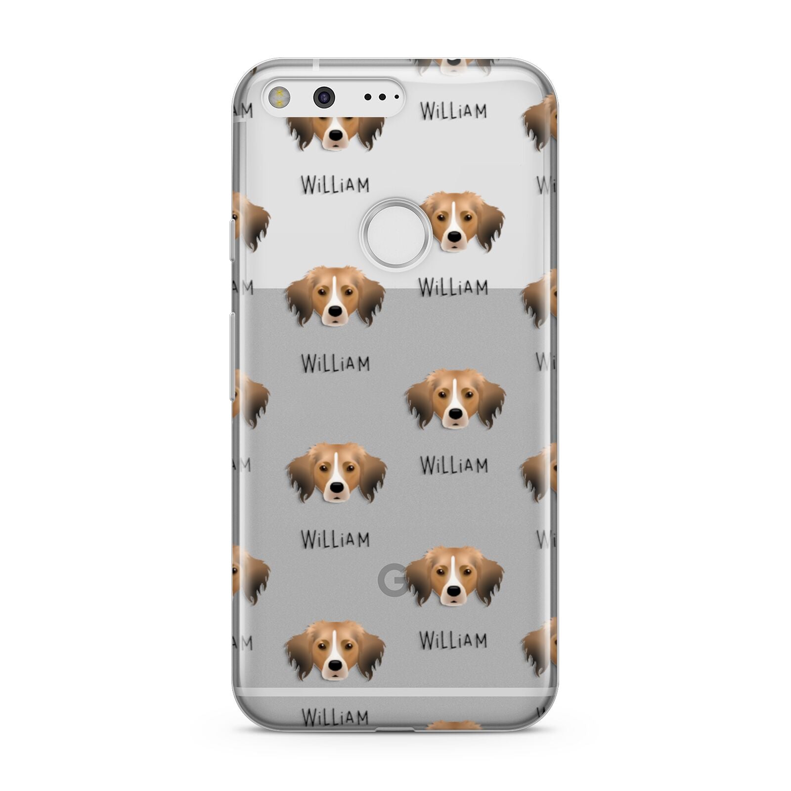 Kooikerhondje Icon with Name Google Pixel Case