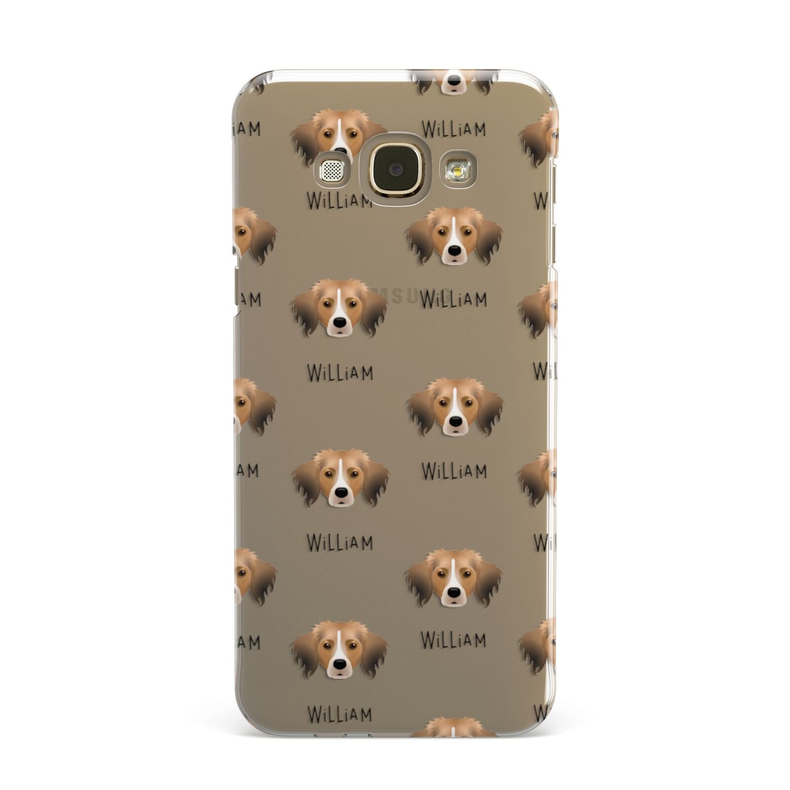 Kooikerhondje Icon with Name Samsung Galaxy A8 Case